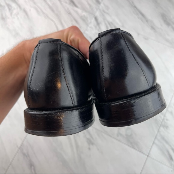 •Allen Edmonds Grayson Men 14 2A Black Tassel Leather Loafer Slip On Dress Shoes - Picture 8 of 13